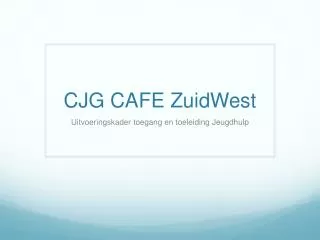 cjg cafe zuidwest