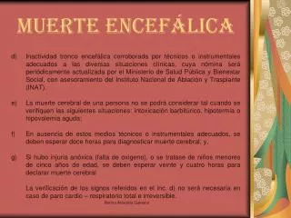 muerte encef lica