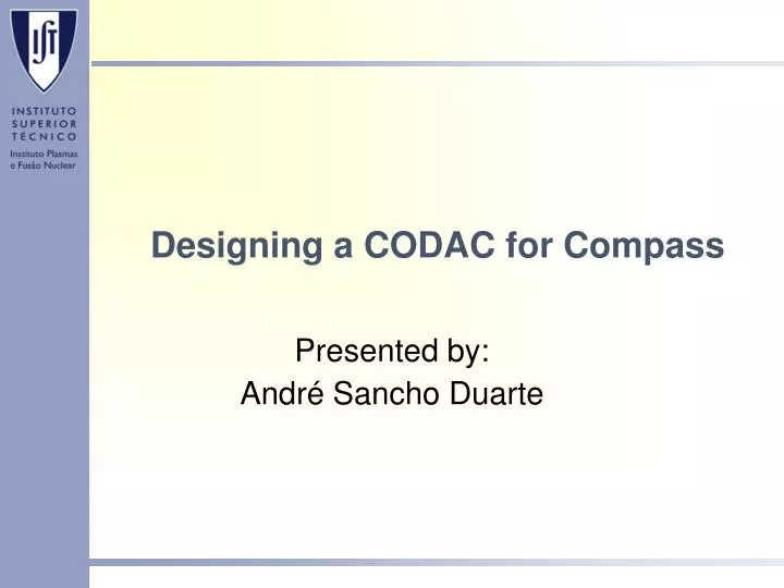 designing a codac for compass