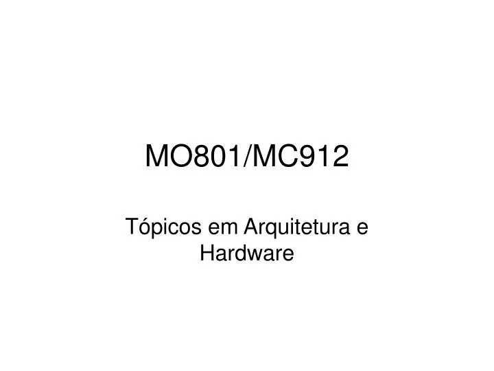 mo801 mc912