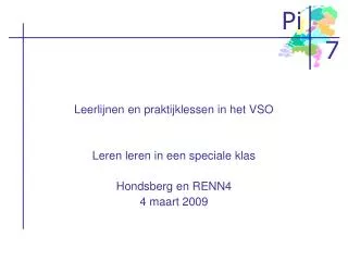 leerlijnen en praktijklessen in het vso