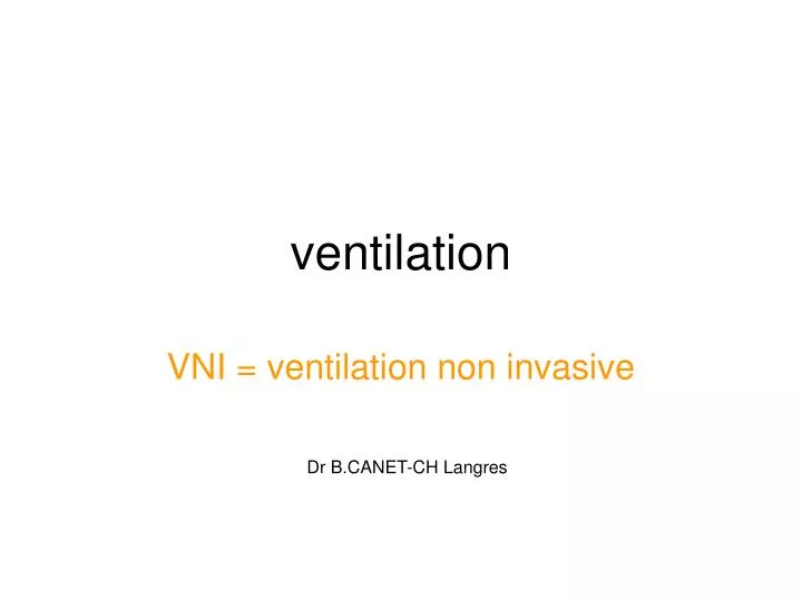 ventilation