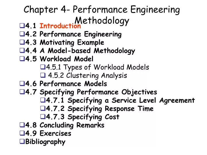 chapter 4 performance engineering methodology