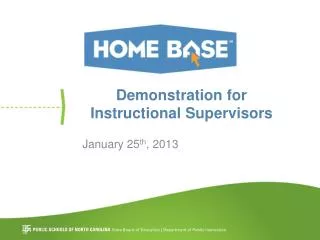 Demonstration for Instructional Supervisors