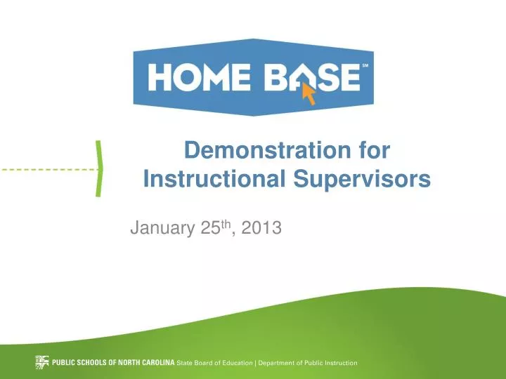 demonstration for instructional supervisors