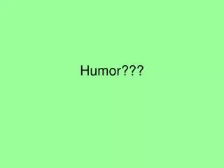 humor