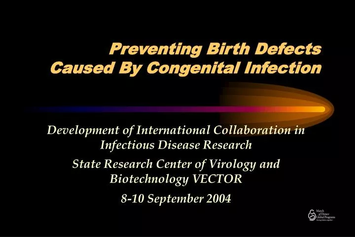 preventing birth defects caused by congenital infection