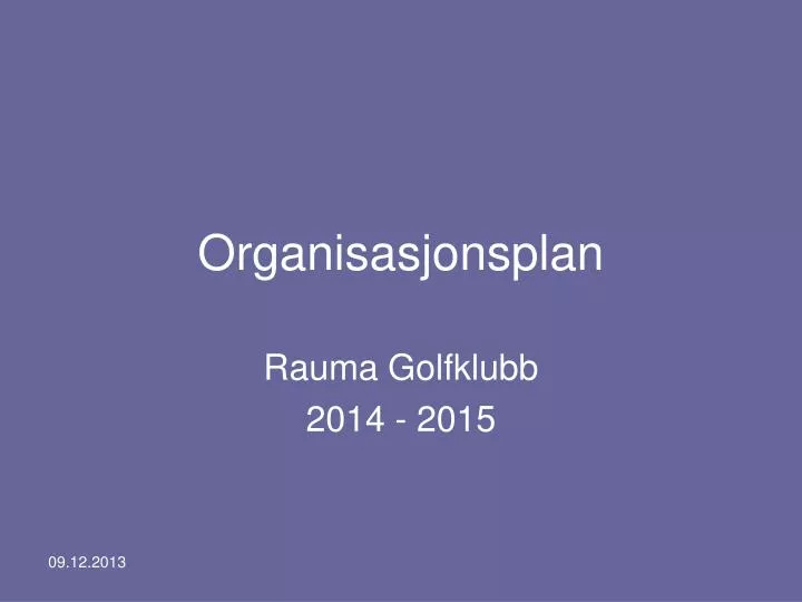 organisasjonsplan