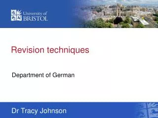 Revision techniques