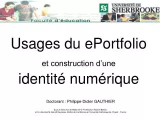 usages du eportfolio et construction d une identit num rique