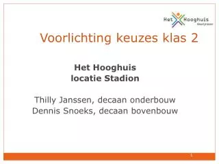 voorlichting keuzes klas 2