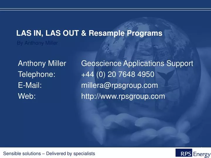 las in las out resample programs