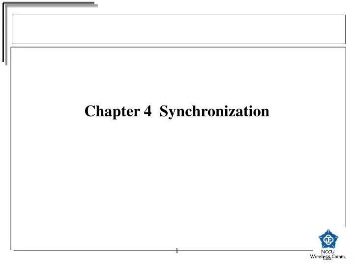 chapter 4 synchronization