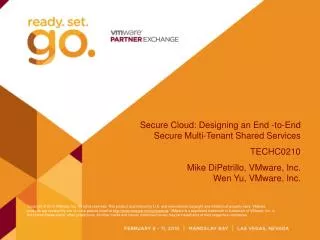 Secure Cloud: Designing an End -to-End Secure Multi-Tenant Shared Services TECHC0210