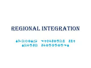 regional integration