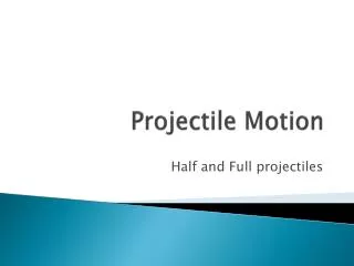 projectile motion