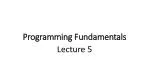 Programming Fundamentals - slide 1