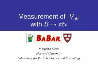 Measurement of | V ub | with B ? p ? n