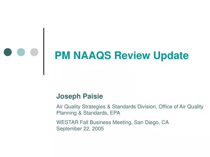 pm naaqs review update