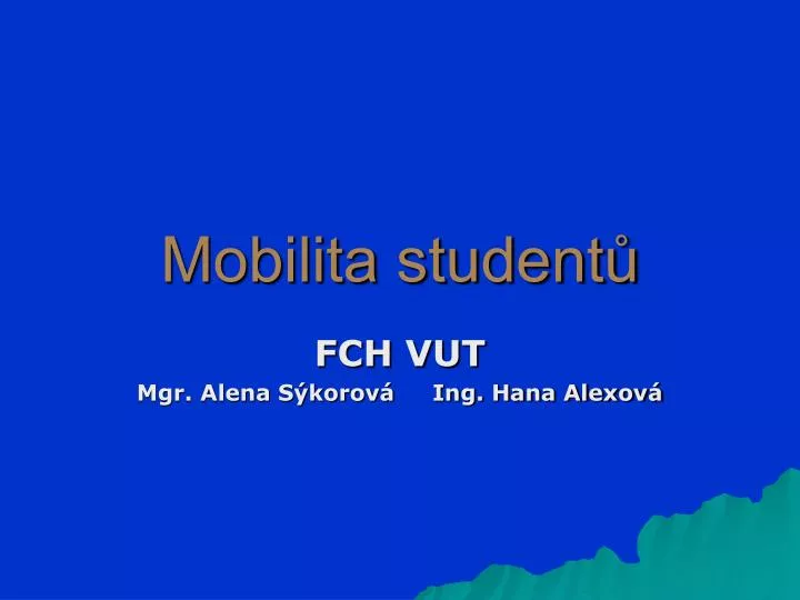 mobilita student