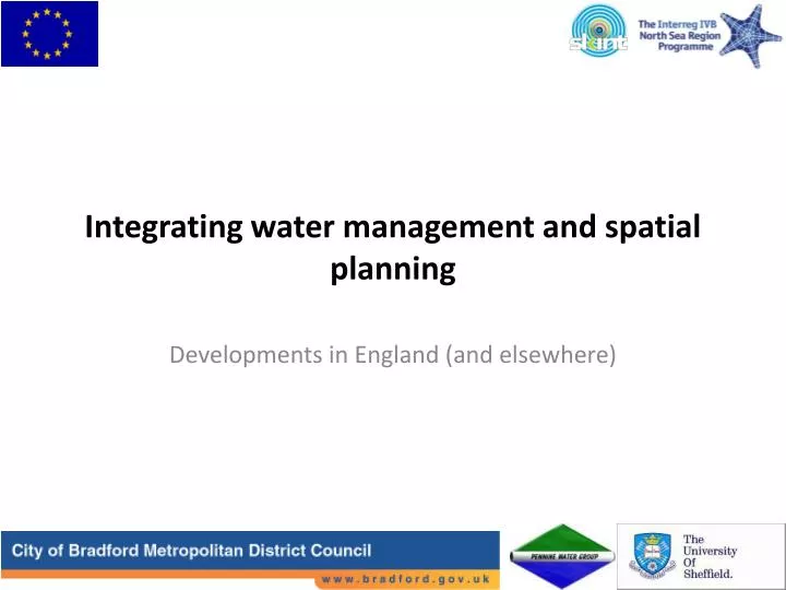 integrating water management and spatial planning