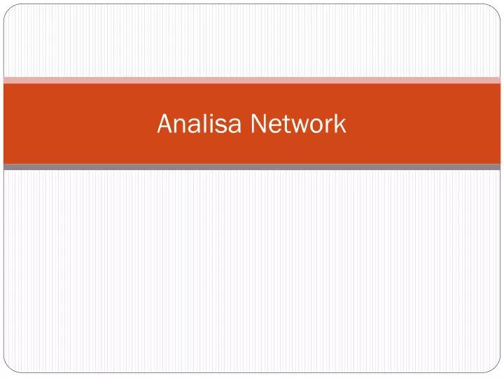 analisa network
