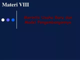 materi viii