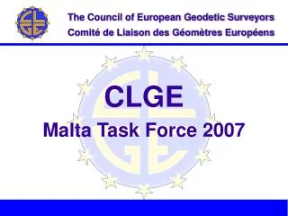 CLGE Malta Task Force 2007