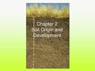 Chapter 2 Soil Origin and Development