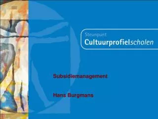 subsidie management
