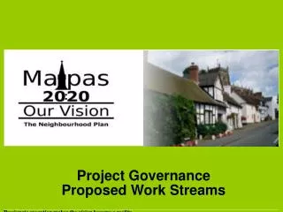 Project Governance Proposed Work Streams
