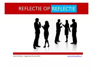 reflectie op