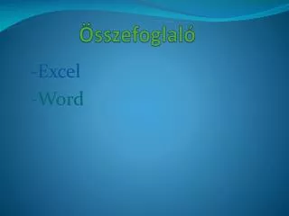 sszefoglal