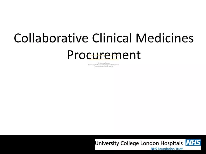 collaborative clinical medicines procurement