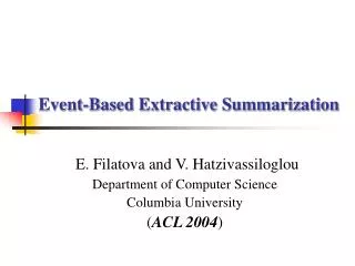 Event-Based Extractive Summarization