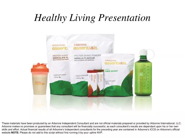 healthy living presentation