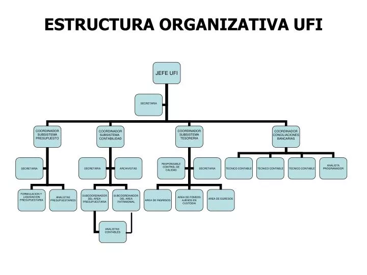 estructura organizativa ufi