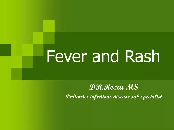 fever and rash
