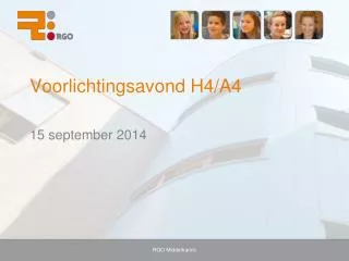 voorlichtingsavond h4 a4
