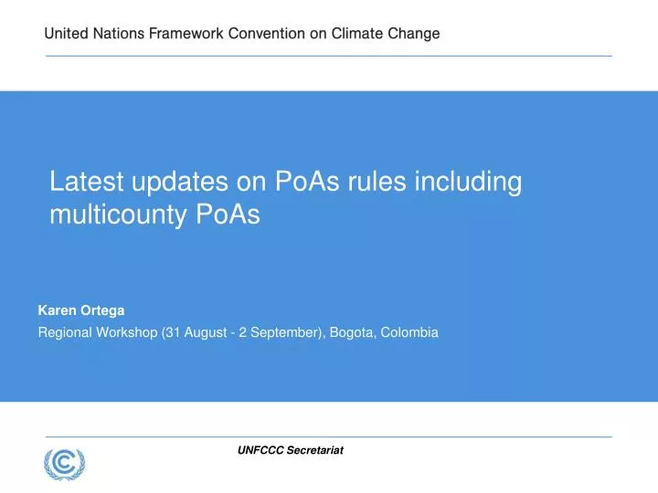 latest updates on poas rules including multicounty poas