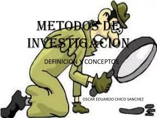 metodos de investigacion