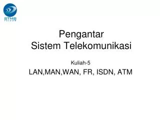 pengantar sistem telekomunikasi