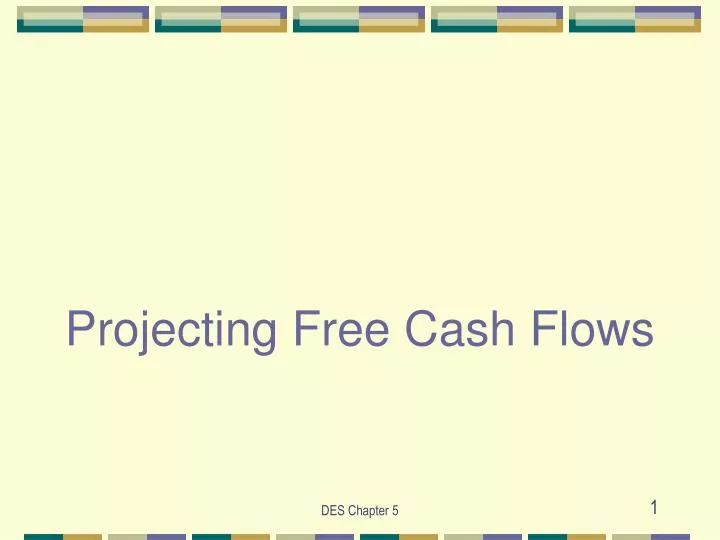 projecting free cash flows