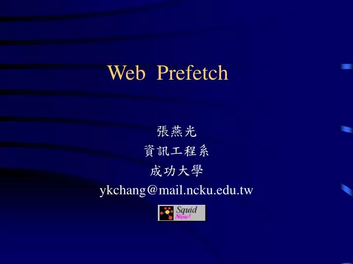 web prefetch