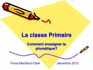 la classe primaire