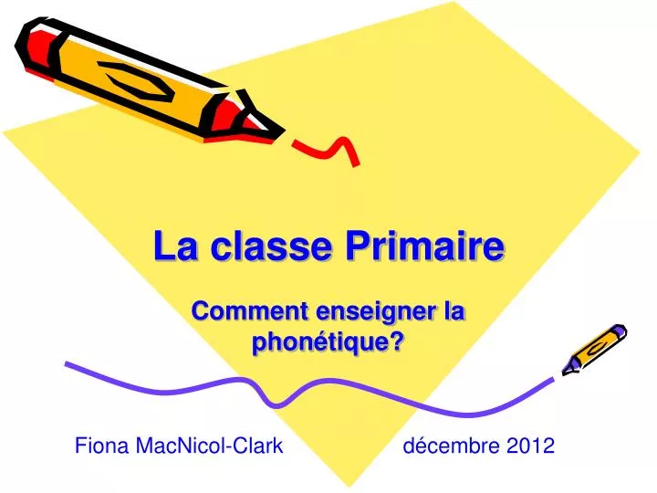 la classe primaire