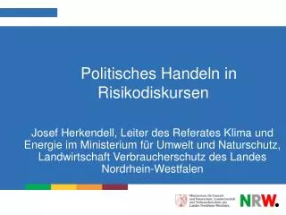 politisches handeln in risikodiskursen