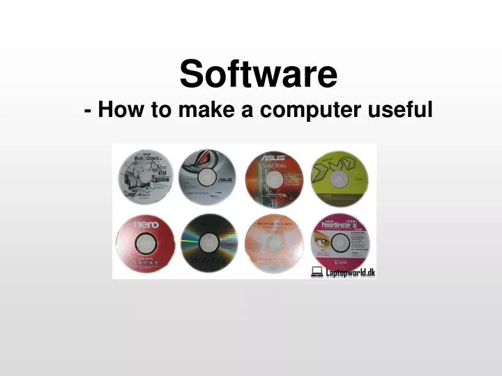 software how to make a computer useful