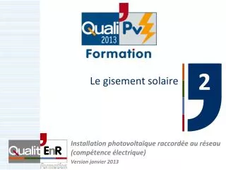 le gisement solaire