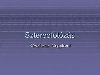 sztereofot z s